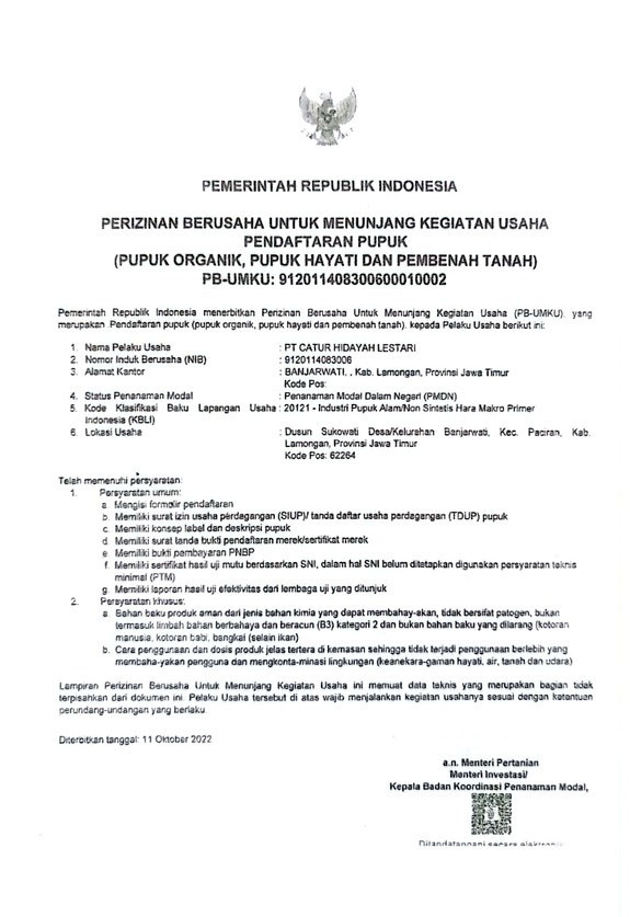 COMPANY PROFILE PT. CHL