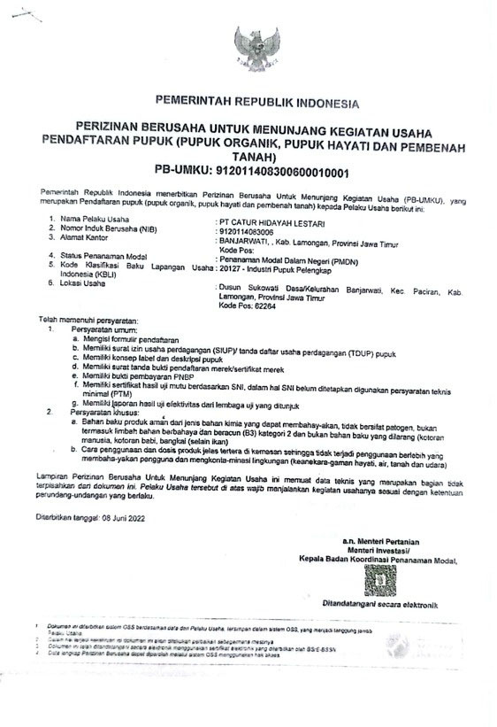 COMPANY PROFILE PT. CHL