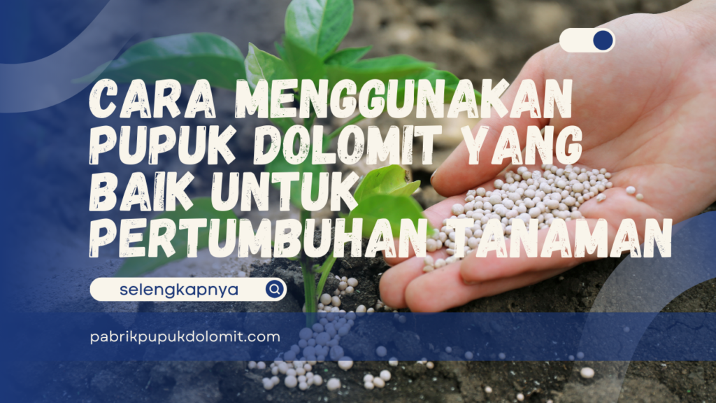 Cara Menggunakan Pupuk Dolomit yang Baik untuk Pertumbuhan Tanaman