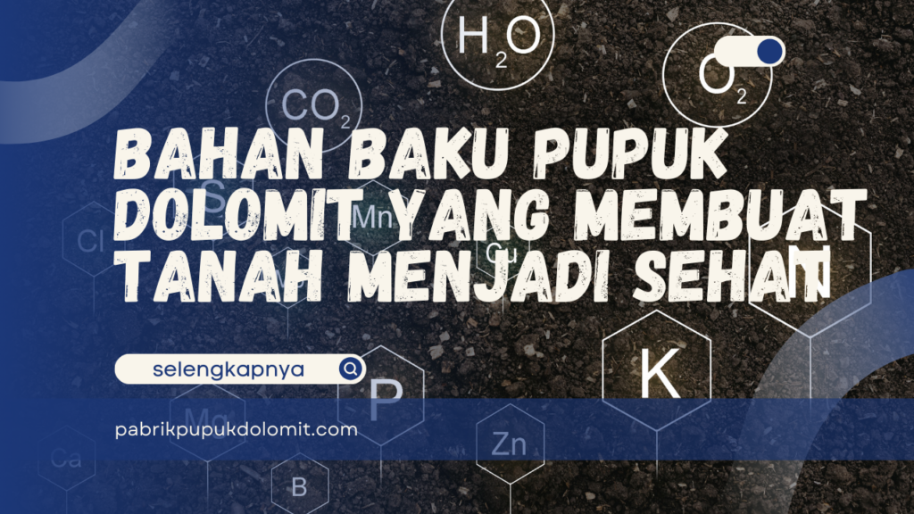 Bahan Baku Pupuk Dolomit yang Membuat Tanah Menjadi Sehat