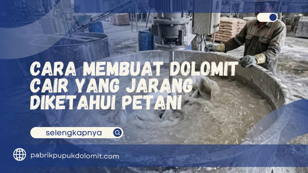 Cara Membuat Dolomit Cair