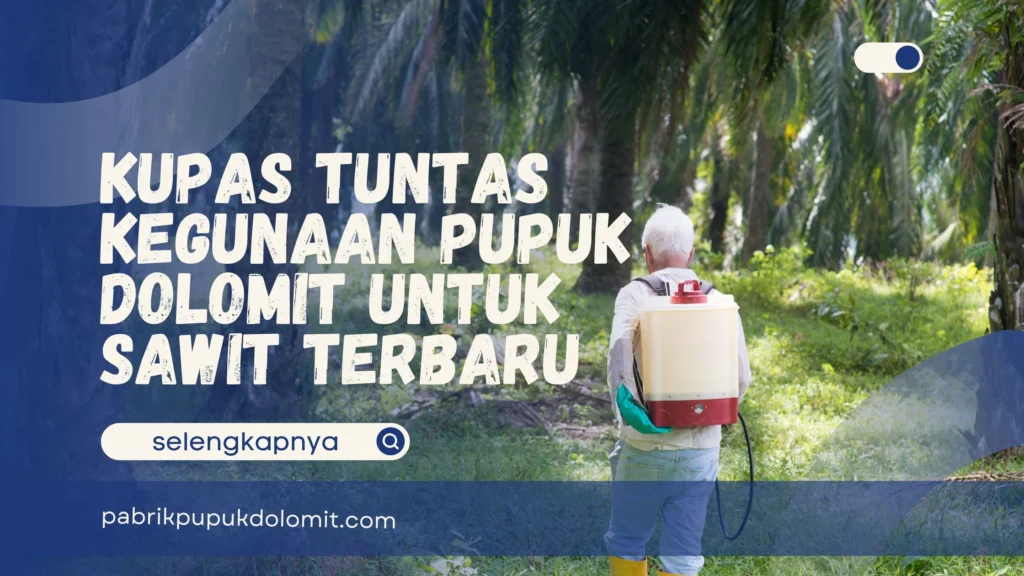 Kegunaan Pupuk Dolomit untuk Sawit