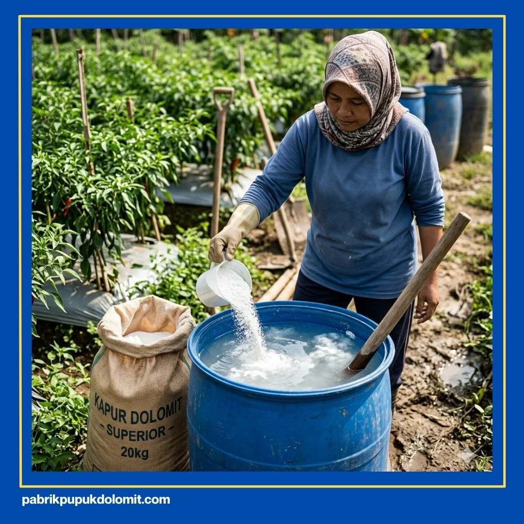 Pengocoran Dolomit pada Cabe