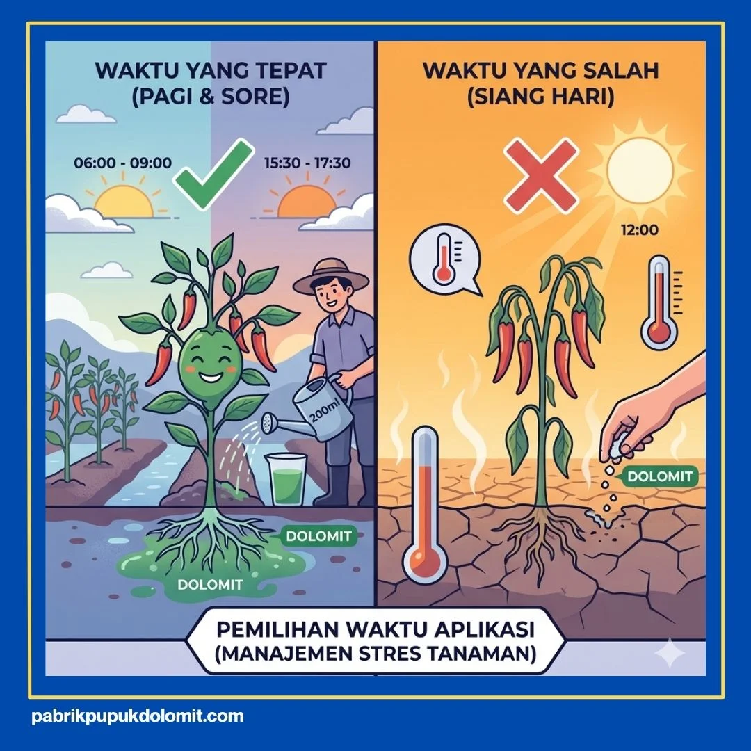 Pengocoran Dolomit pada Cabe