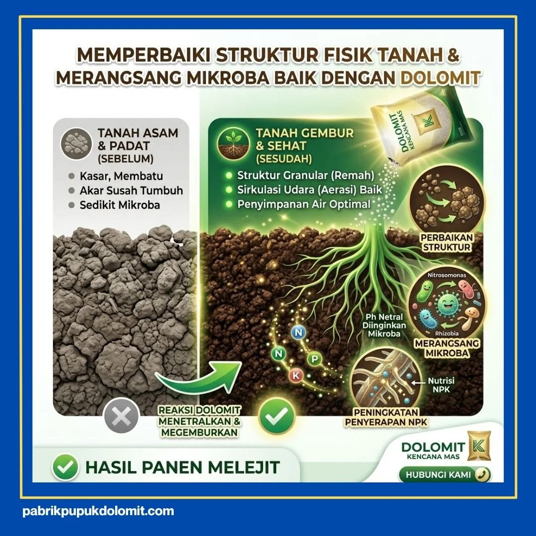 Manfaat Dolomit untuk Tanah
