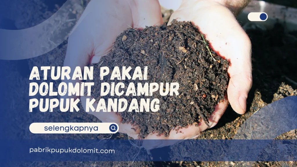 Dolomit Dicampur Pupuk Kandang