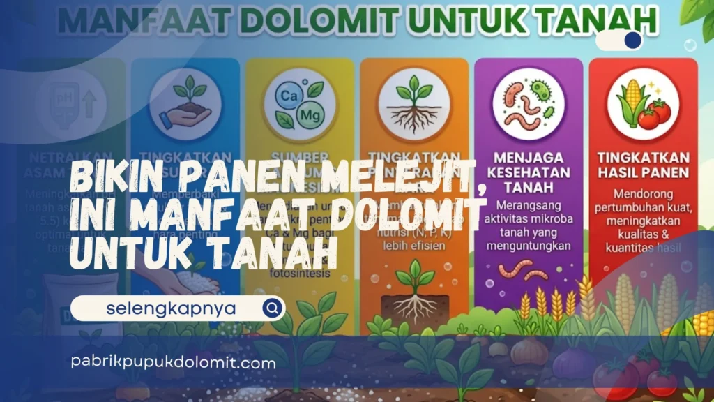Manfaat Dolomit untuk Tanah