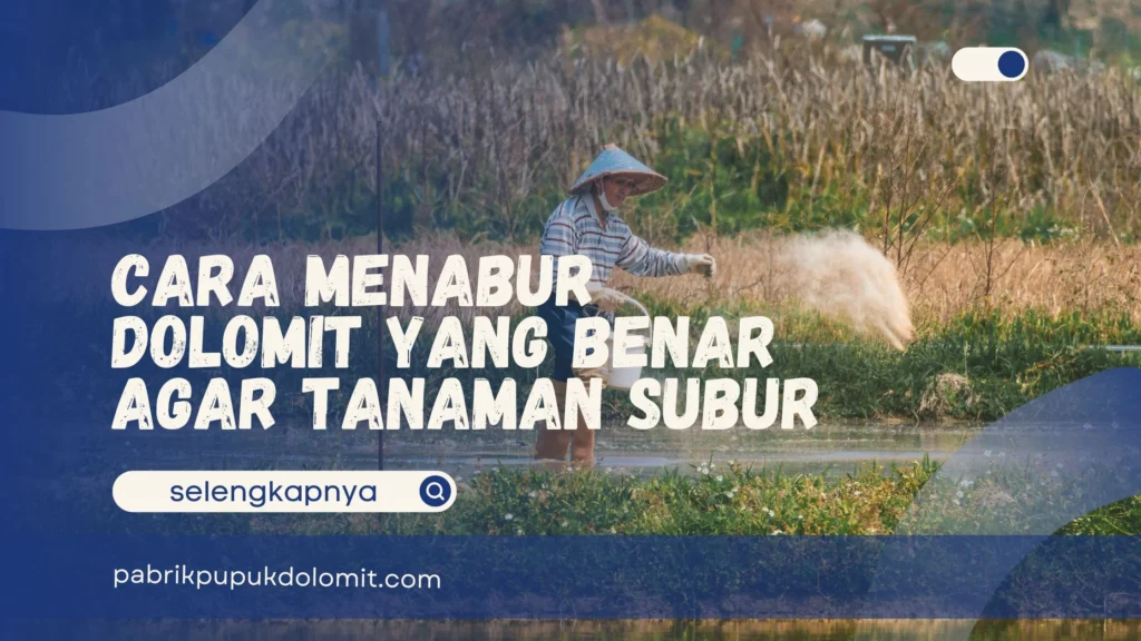 Cara Menabur Dolomit