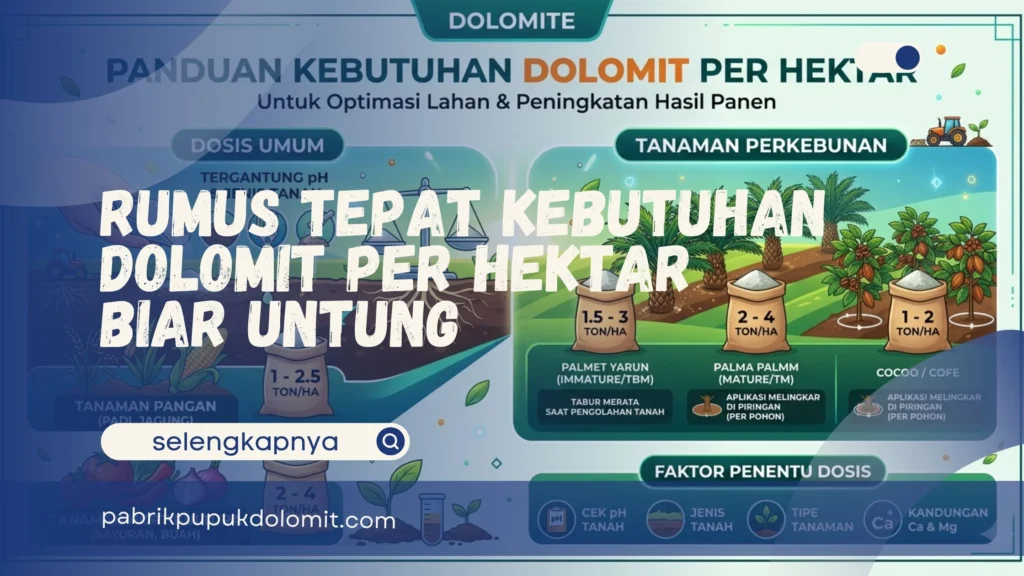 Kebutuhan Dolomit Per Hektar