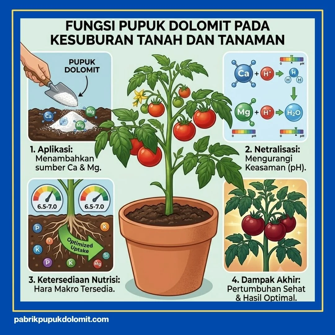 Fungsi Pupuk Dolomit Bagi Tanaman