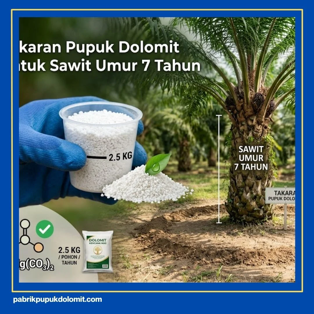 Jarak Pemberian Dolomit dengan Pupuk Lain pada Sawit