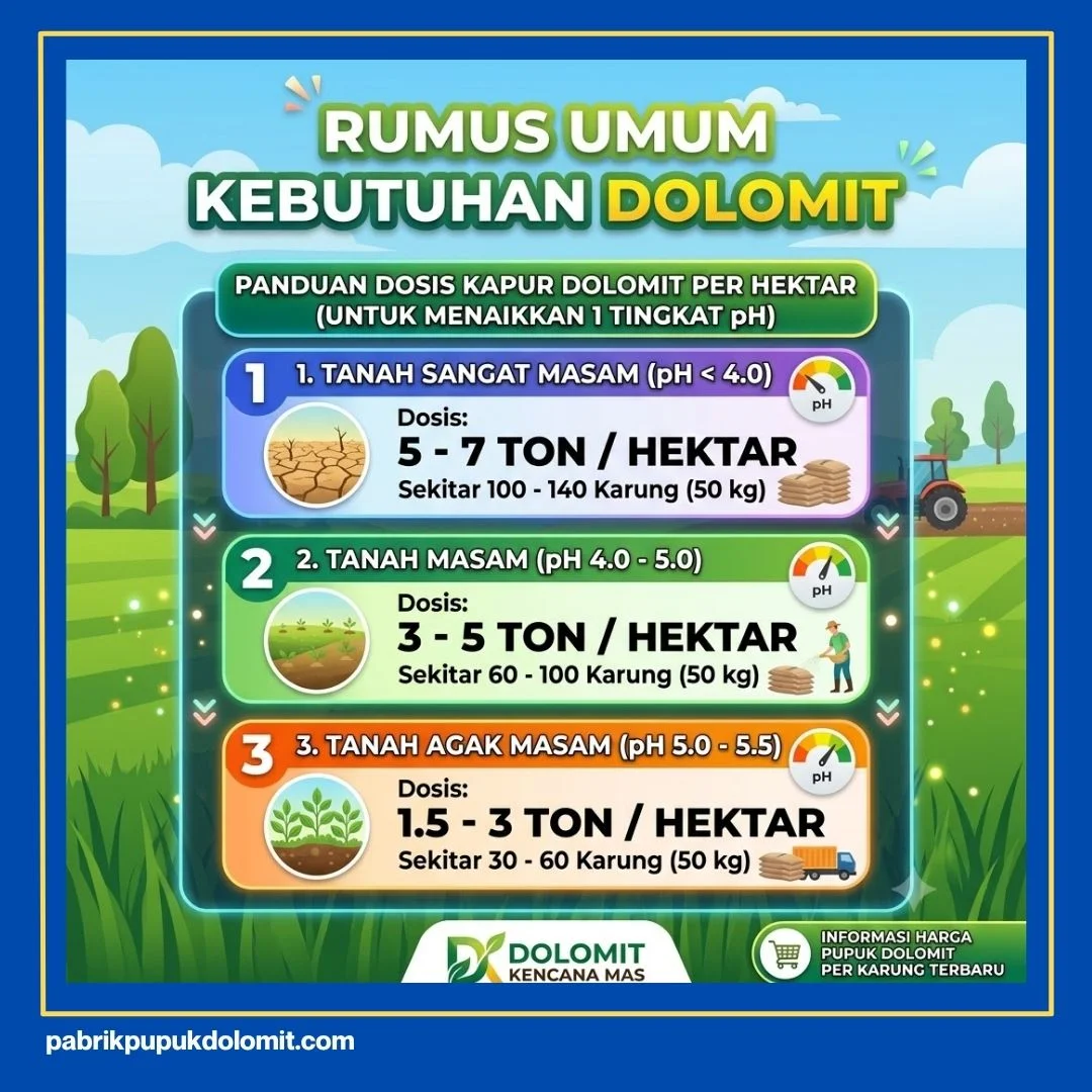 Harga Pupuk Dolomit per Karung