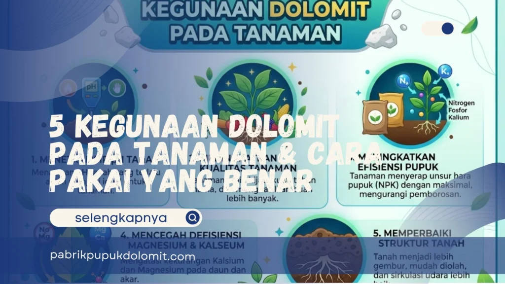 Kegunaan Dolomit pada Tanaman
