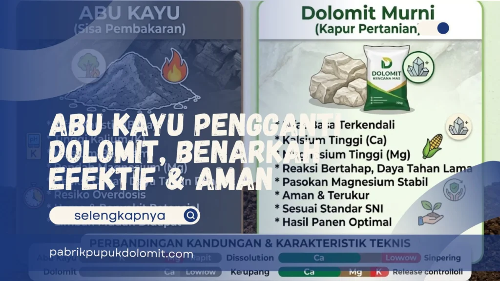 Abu Kayu Pengganti Dolomit