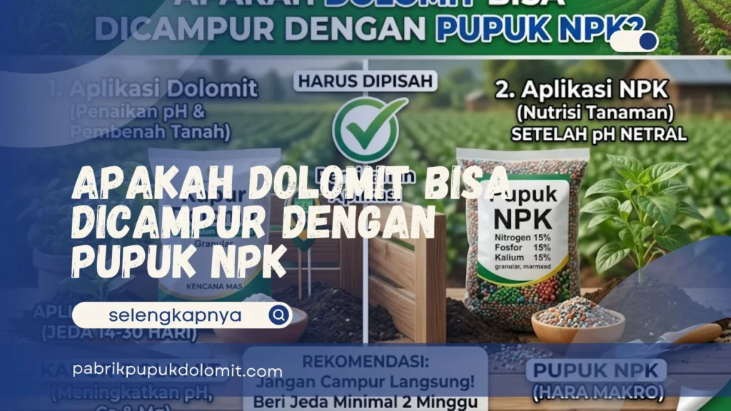 Apakah Dolomit Bisa Dicampur dengan Pupuk NPK