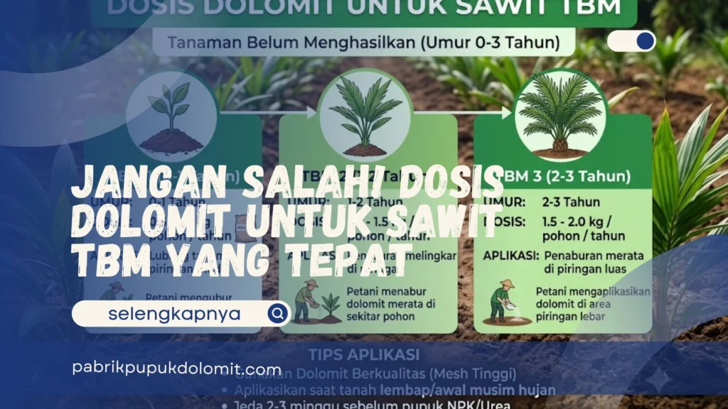Dosis Dolomit untuk Sawit TBM