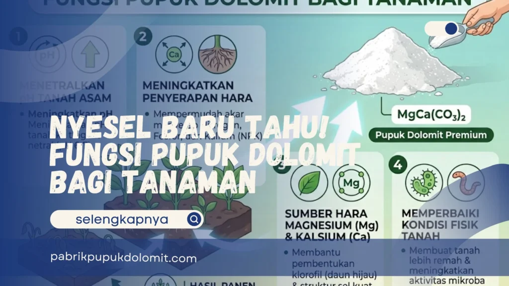 Fungsi Pupuk Dolomit Bagi Tanaman