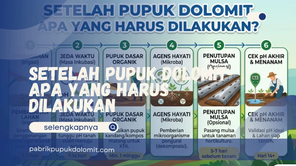 Setelah Pupuk Dolomit Apa yang Harus Dilakukan