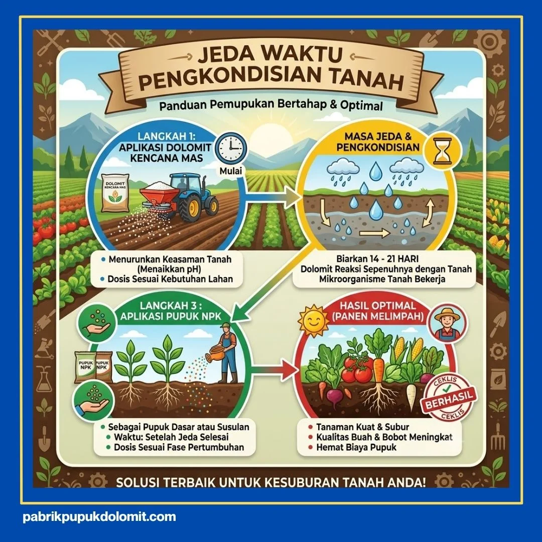 Cara Aplikasi Pupuk Dolomit yang Benar