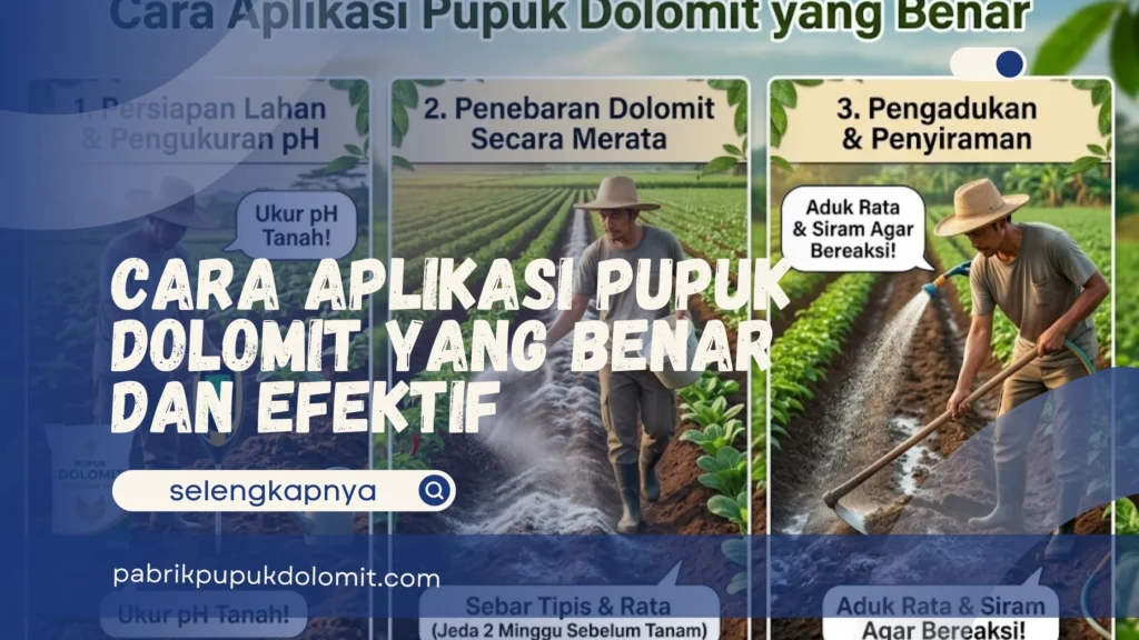 Cara Aplikasi Pupuk Dolomit yang Benar