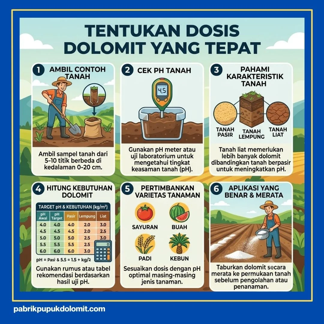 Cara Menaikkan pH Tanah Dengan Dolomit
