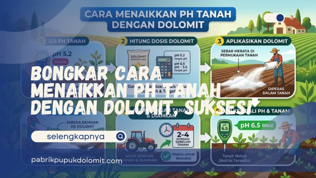 Cara Menaikkan pH Tanah Dengan Dolomit