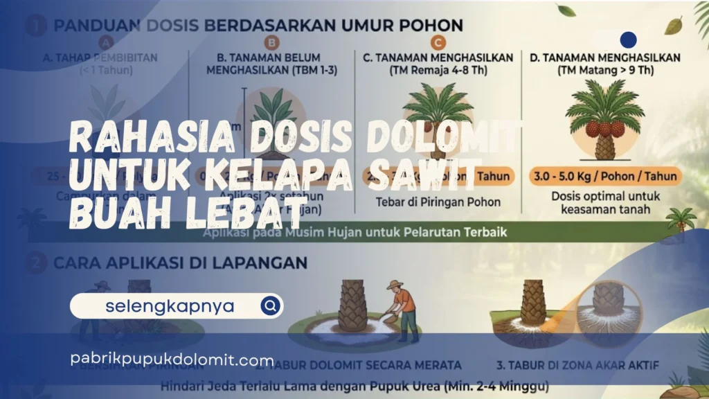 Dosis Dolomit untuk Kelapa Sawit