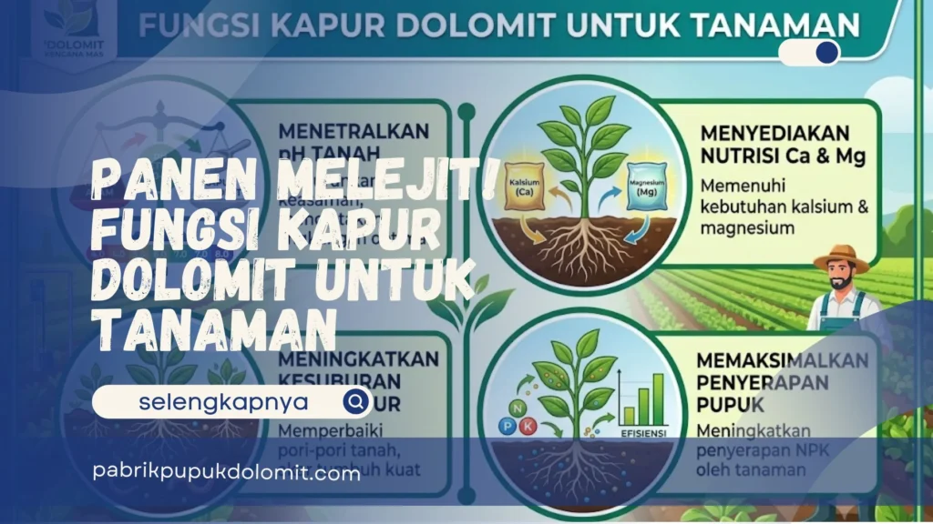Fungsi Kapur Dolomit untuk Tanaman