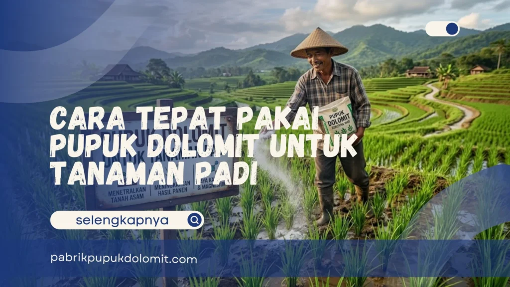 Pupuk Dolomit untuk Tanaman Padi
