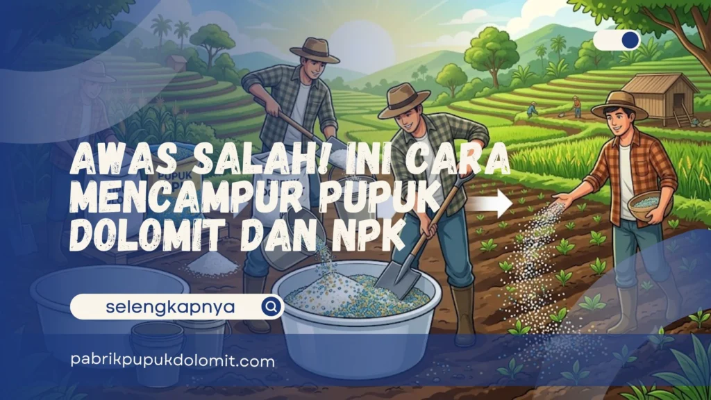 Cara Mencampur Pupuk Dolomit dan NPK