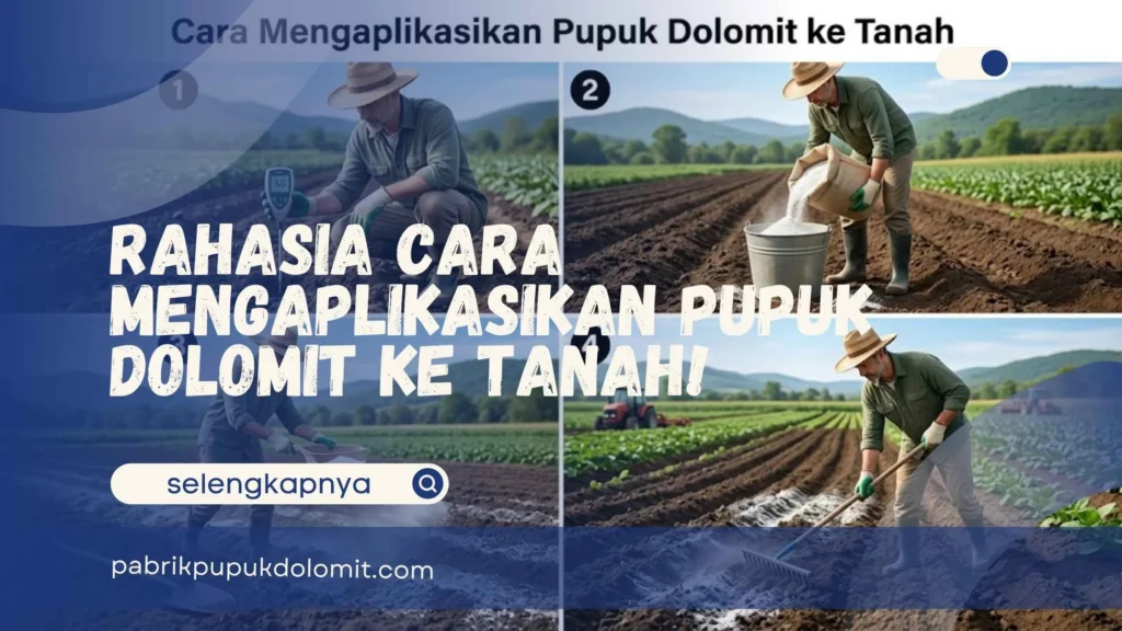 Cara Mengaplikasikan Pupuk Dolomit ke Tanah