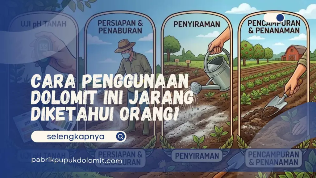 Cara Penggunaan Dolomit
