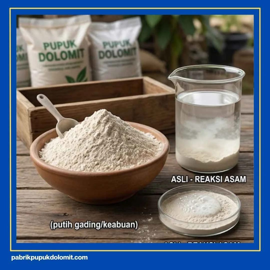 Ciri Ciri Pupuk Dolomit Asli dan Palsu