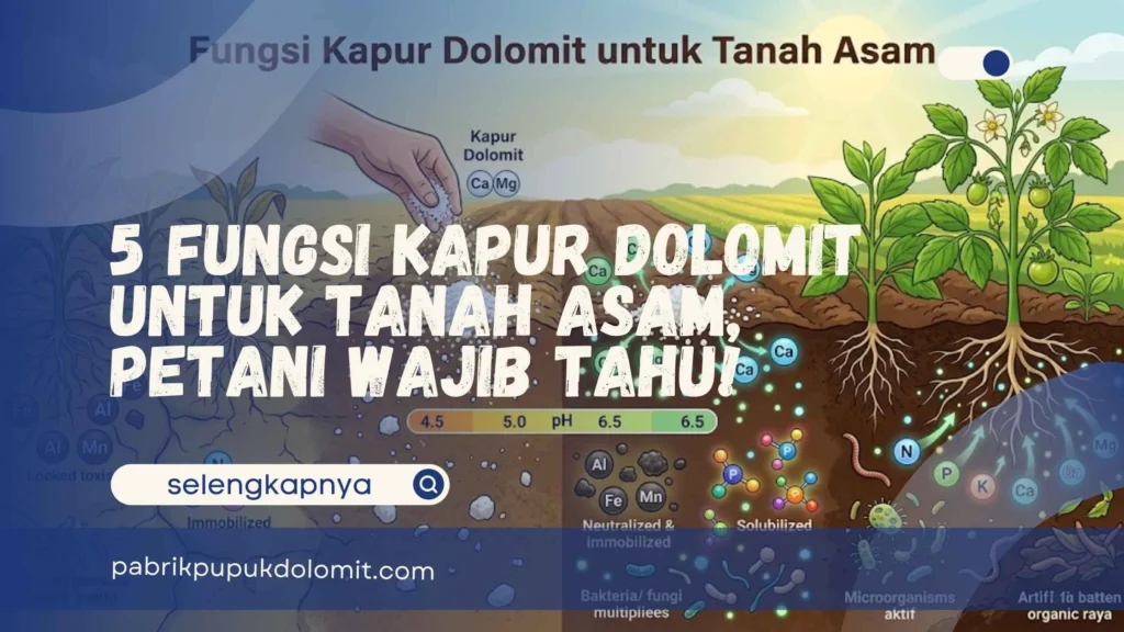 Fungsi Kapur Dolomit untuk Tanah Asam