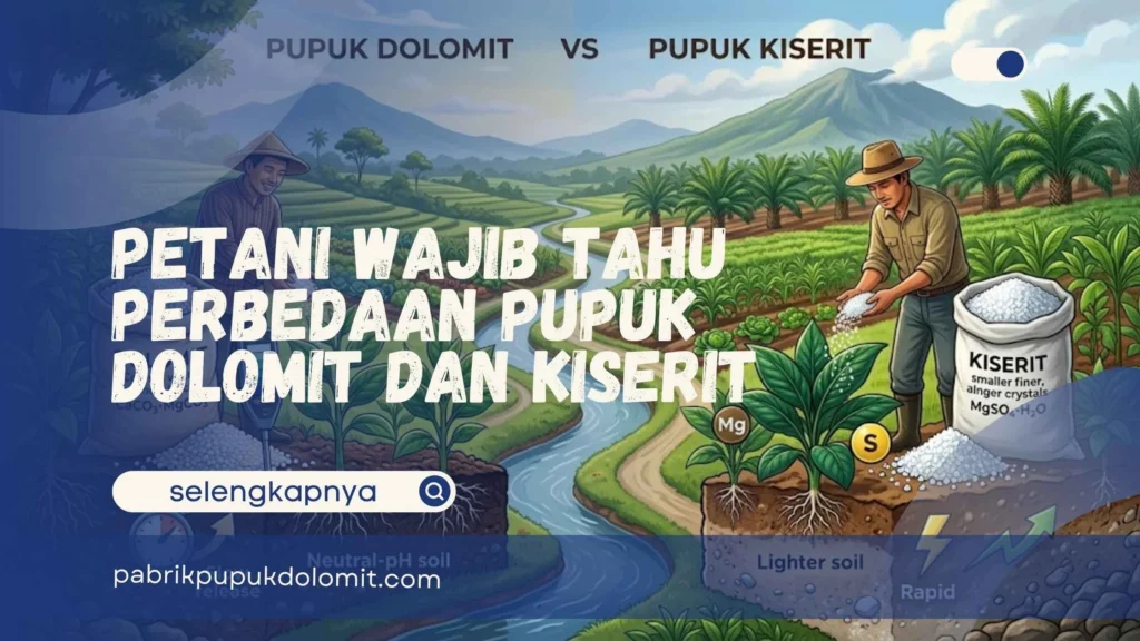 Perbedaan Pupuk Dolomit dan Kiserit