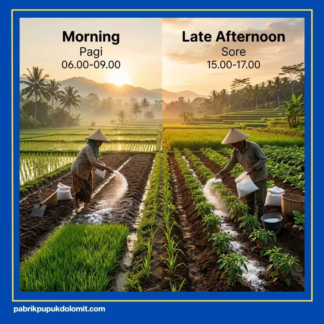 Waktu yang Tepat Mengaplikasikan Dolomit
